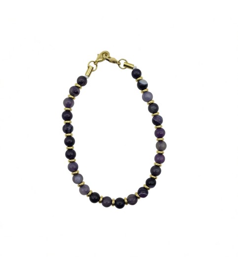 Natural Stone Phone Charm, Purple Beaded Healing Phone Wrist Strap, Handmade Cellphone Chain