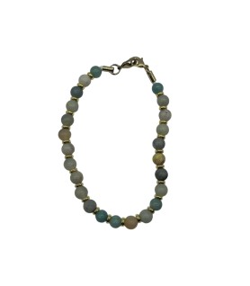 Natural Stone Phone Charm,Blue Beaded Healing Phone Wrist Strap, Handmade Cellphone Chain