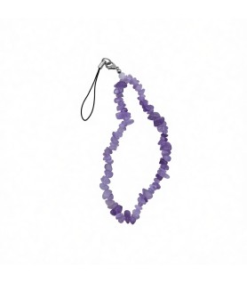 Pink Phone Chain Phone Wrist Strap Natural Gemstone Phone Charms Beaded Phone Strap For Women Girls