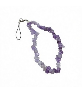 Pink Phone Chain Phone Wrist Strap Natural Gemstone Phone Charms Beaded Phone Strap For Women Girls