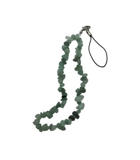 Green Phone Chain Phone Wrist Strap Natural Gemstone Phone Charms Beaded Phone Strap For Women Girls