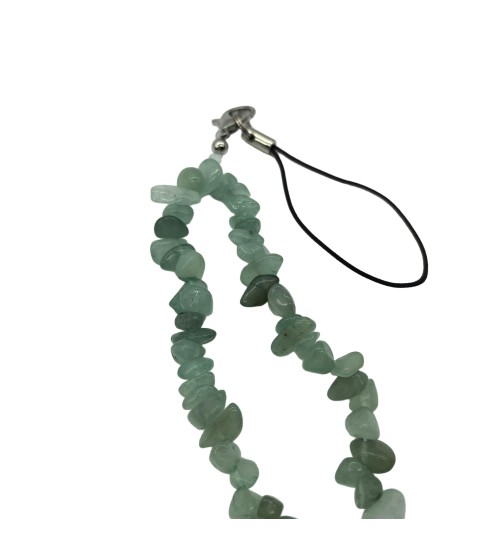 Green Phone Chain Phone Wrist Strap Natural Gemstone Phone Charms Beaded Phone Strap For Women Girls