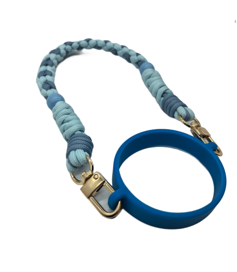 Blue Water Bottle Sling Water Bottle Hand Woven Sling Hand Woven Lanyards Strap For Insulated Mug Portable Cup Sports Cup