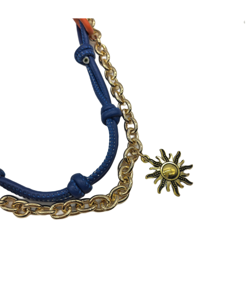 Blue Bag Charm Key Chain Purse Accessories Phone Wrist Strap