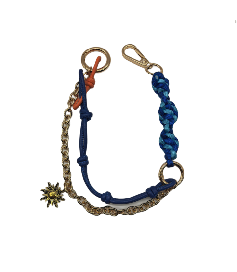 Blue Bag Charm Key Chain Purse Accessories Phone Wrist Strap