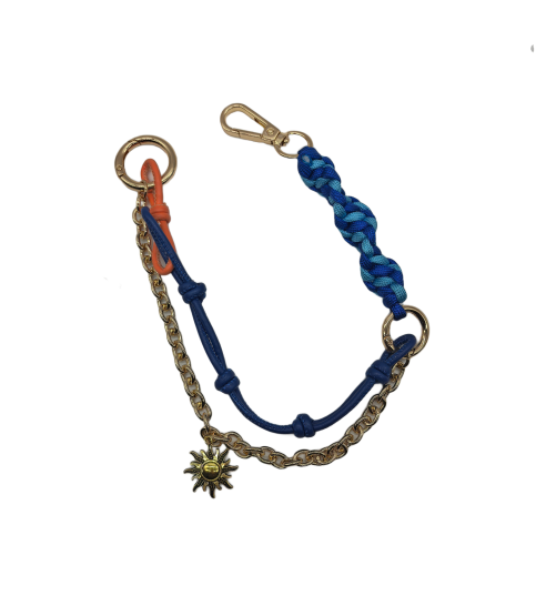 Blue Bag Charm Key Chain Purse Accessories Phone Wrist Strap