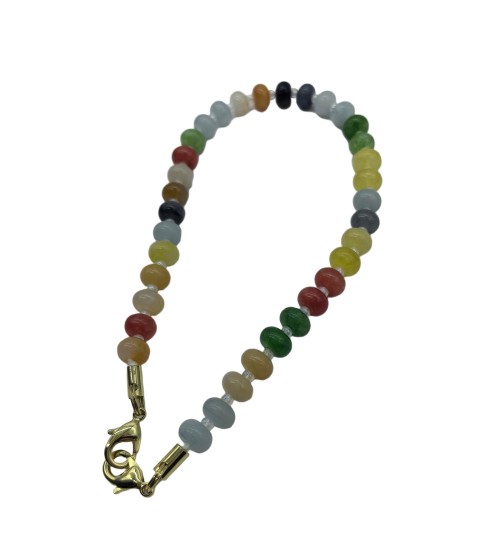Handmade Natural Gemstone Crystal Beaded Charm Cell Phone Camera Lanyard, Hands-Free Wrist Strap, Phone Chain String