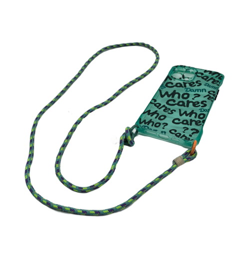 Universal Phone Case Crossbody Chain, Green Durable Long Braided Rope Phone Strap