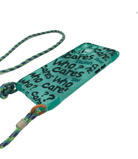 Universal Phone Case Crossbody Chain, Green Durable Long Braided Rope Phone Strap