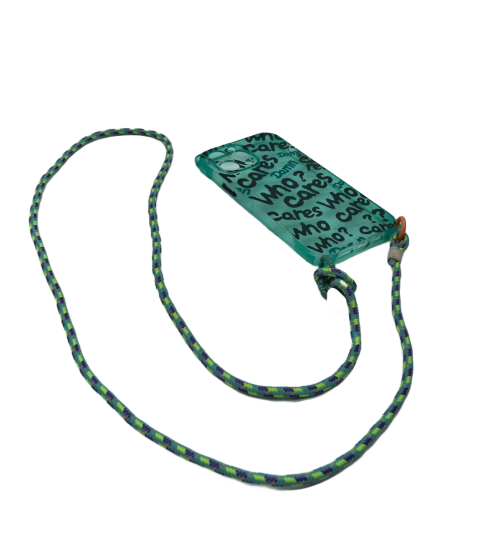 Universal Phone Case Crossbody Chain, Green Durable Long Braided Rope Phone Strap