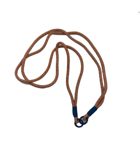 Universal Phone Case Crossbody Chain, Orange Durable Long Braided Rope Phone Strap, Double-Loop Neck Phone Chain